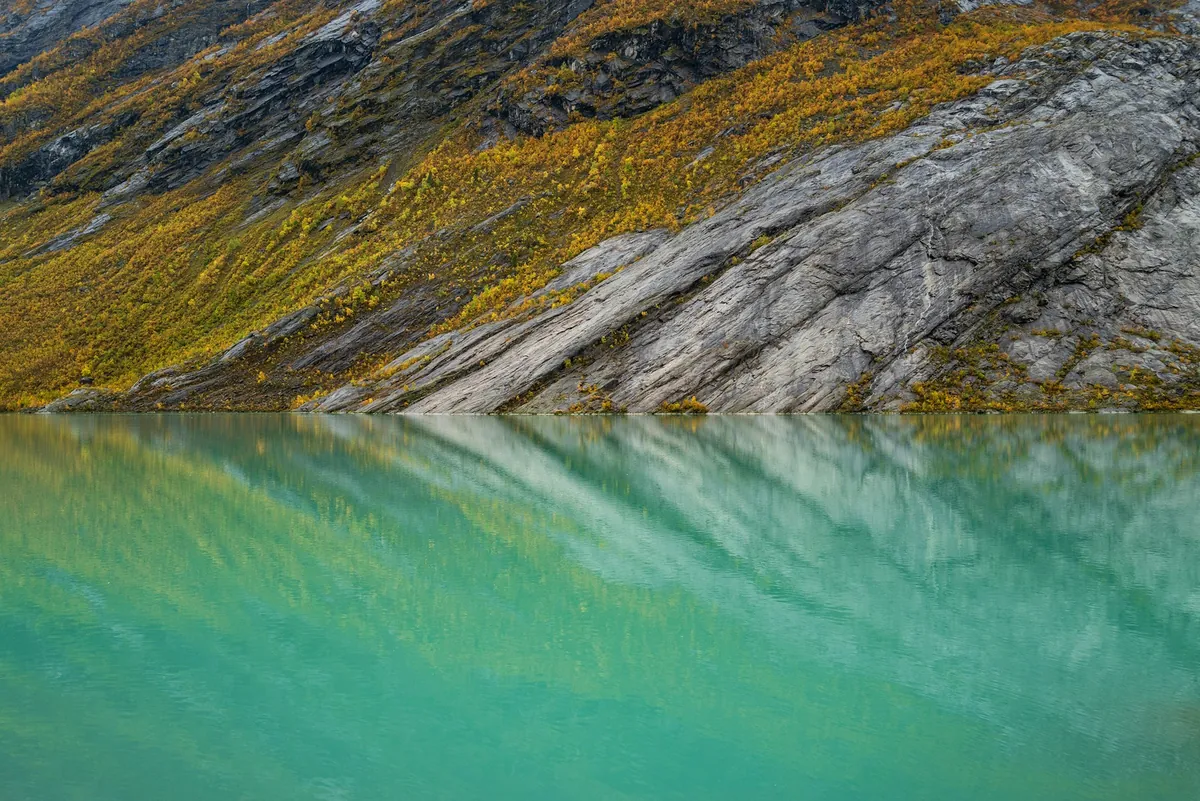 Nigardsbrevatnet beside the approach to Nigardsbreen