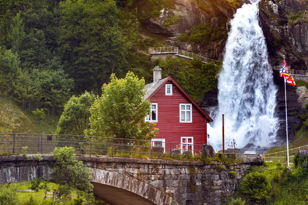 Steinsdalsfossen Waterfall