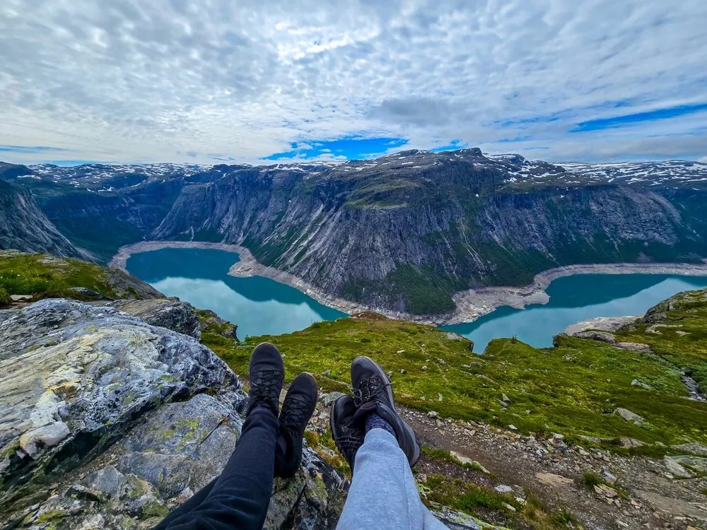 View over Ringedalsvatnet from the Trolltunga plateau