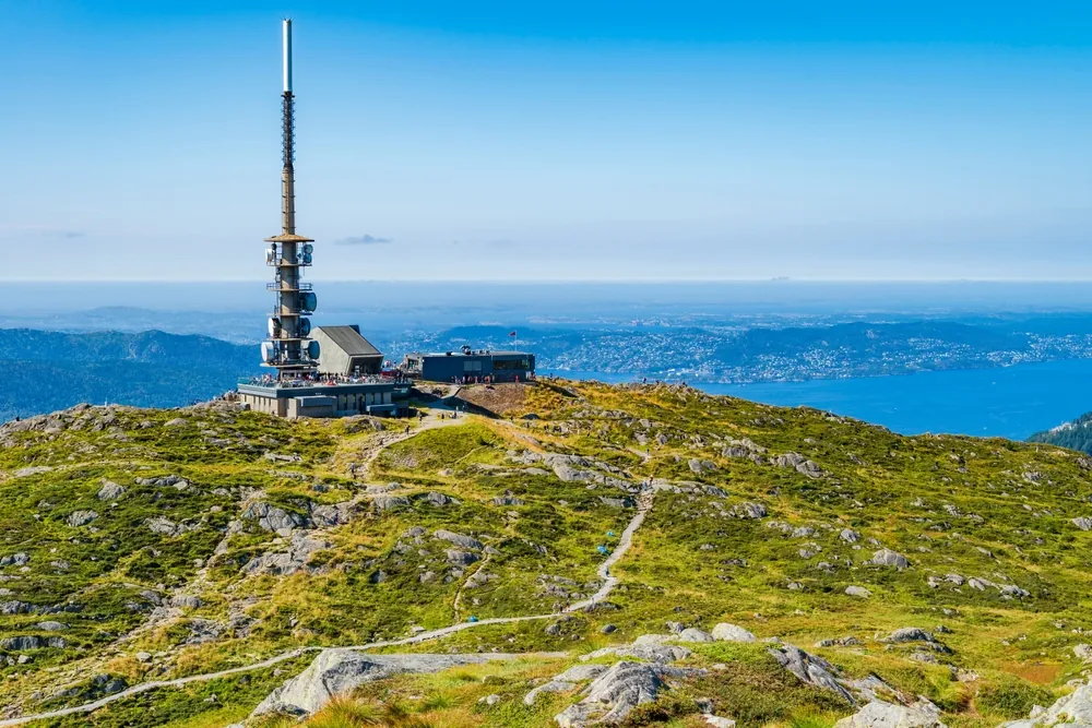 Ulriken plateau and the television mast above Bergen